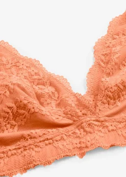 Bralette cómodo con algodón orgánico suave y encaje
