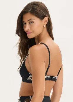 Bralette de encaje bicolor