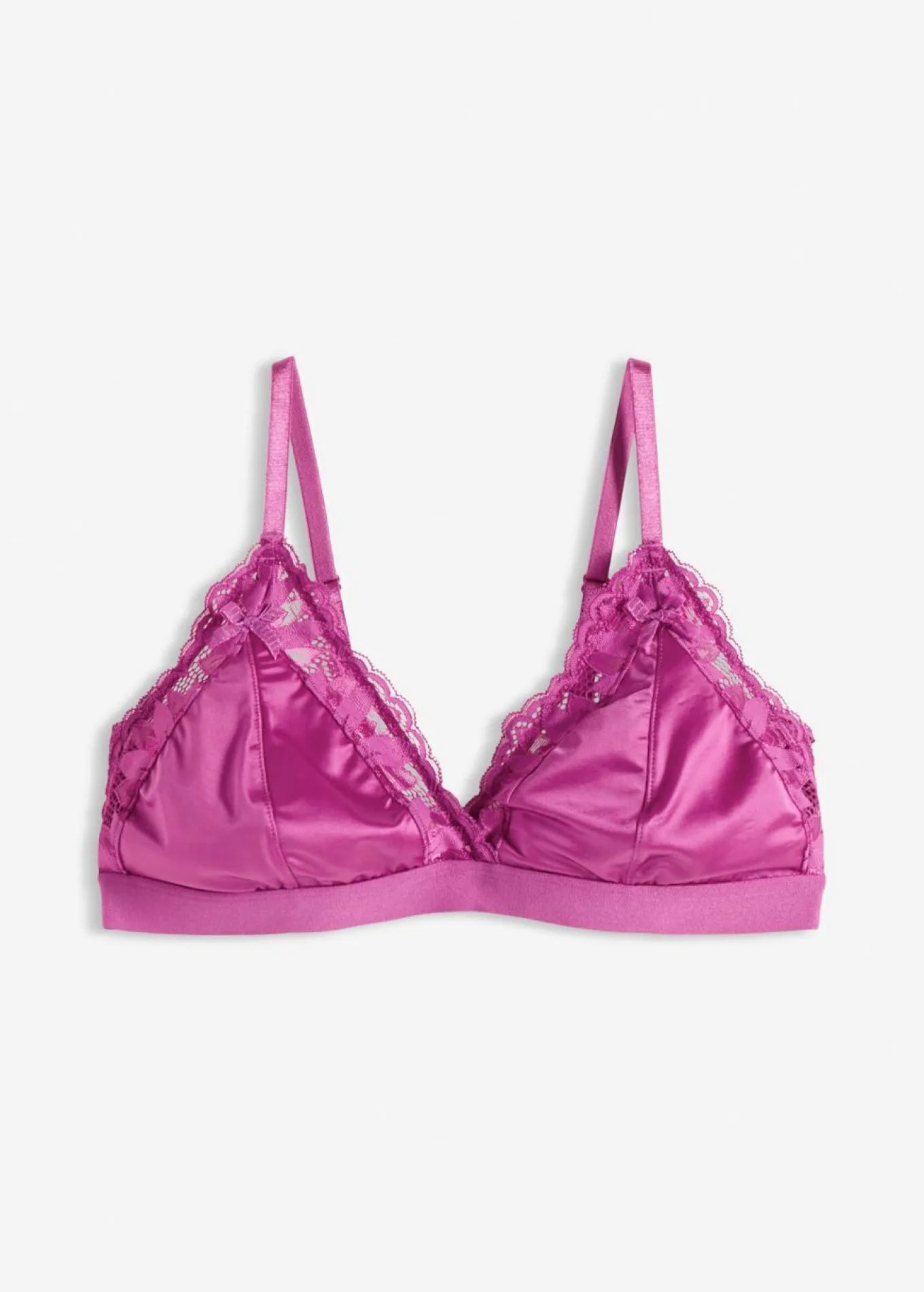 Bralette de material brillante