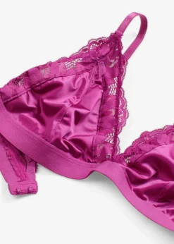 Bralette de material brillante