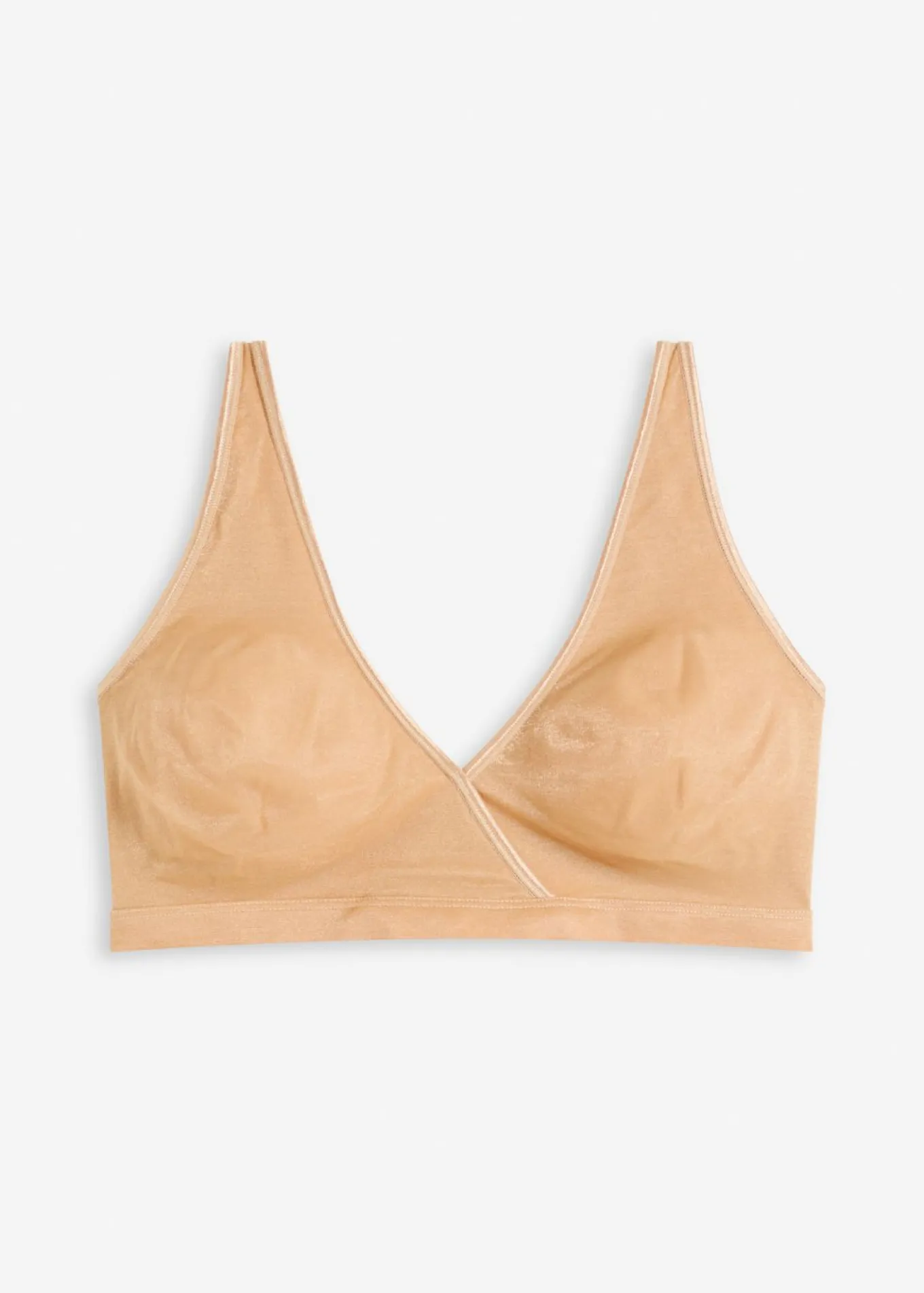 Bralette de material brillante