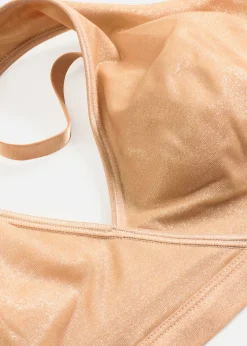 Bralette de material brillante