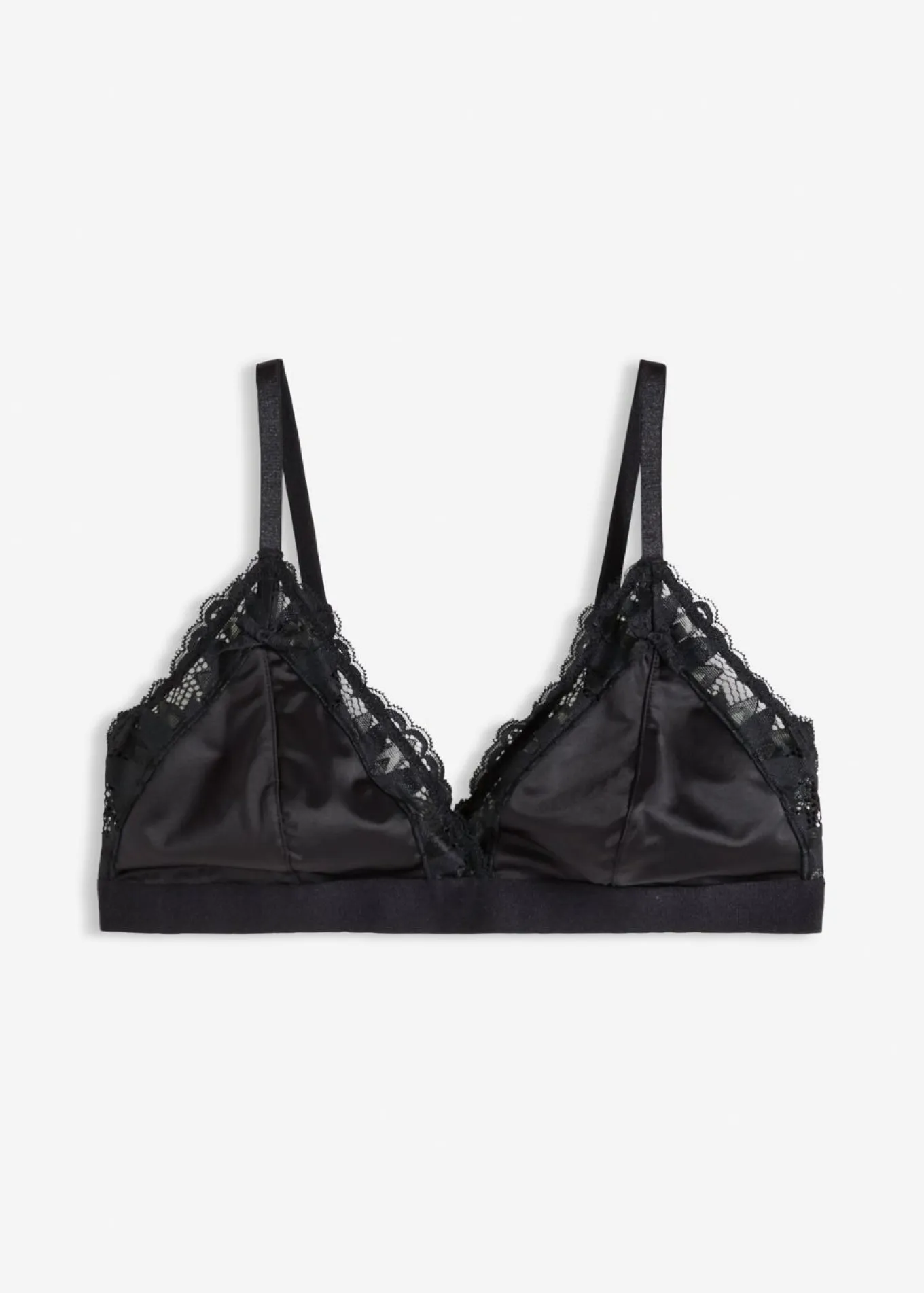 Bralette de material brillante