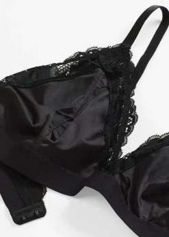 Bralette de material brillante