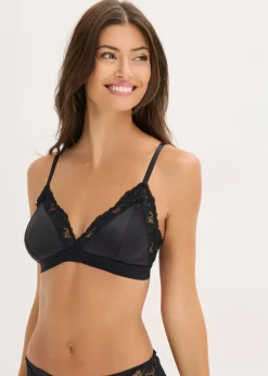 Bralette de material brillante