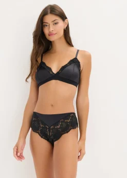 Bralette de material brillante