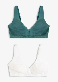 Bralette sin aros con algodón (2 unidades)