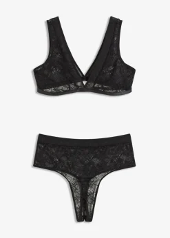 Bustier + tanga de talle alto (2 piezas)