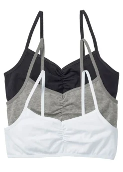Bustier con algodón orgánico suave (3 unidades)