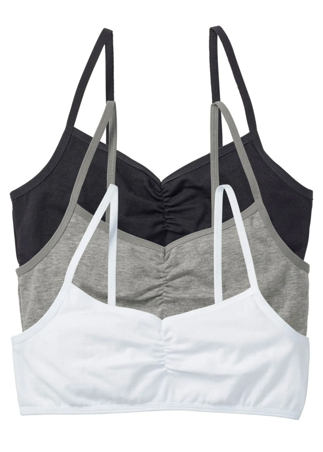 Bustier con algodón orgánico suave (3 unidades)
