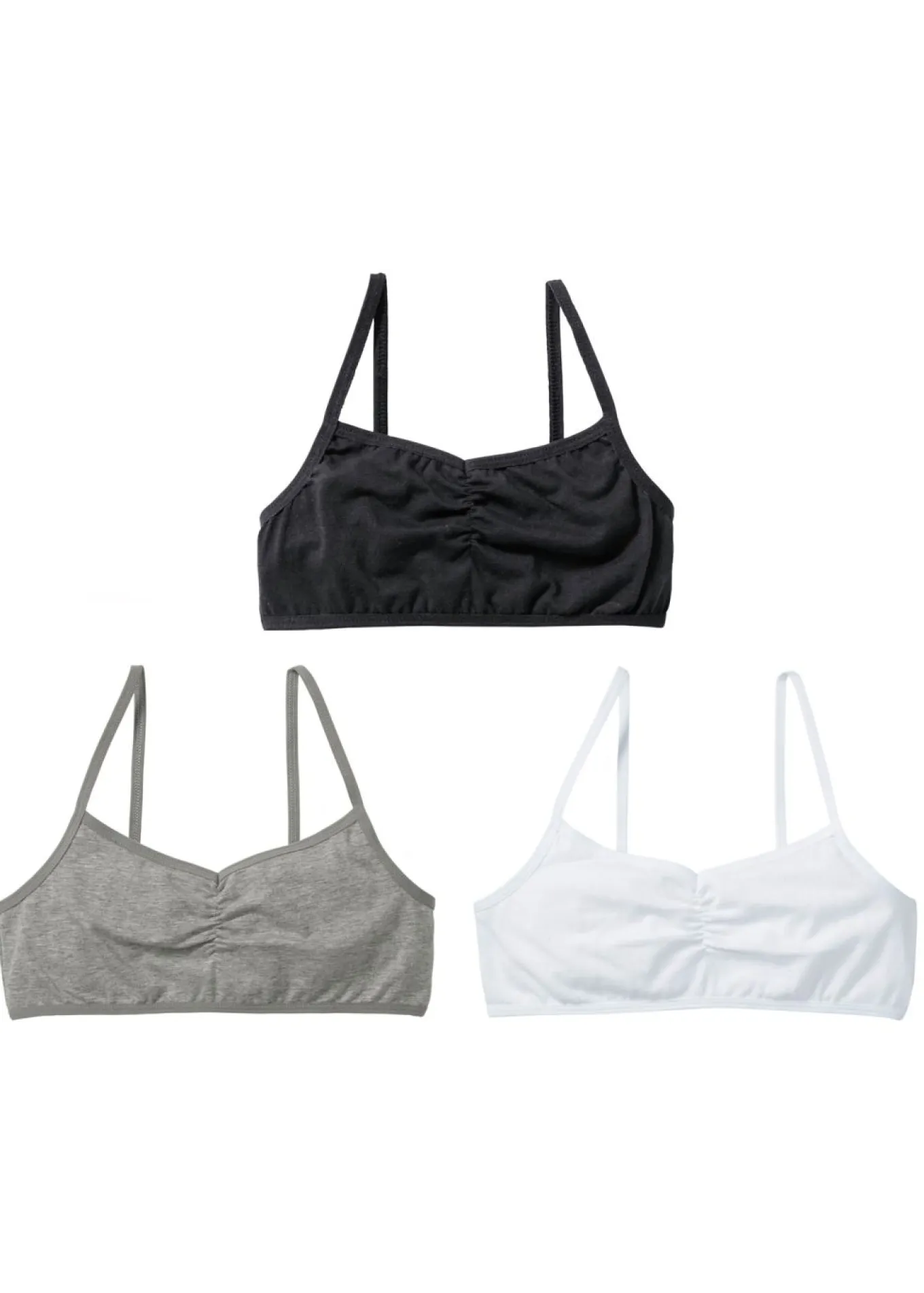 Bustier con algodón orgánico suave (3 unidades)