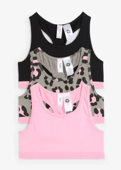 Bustier con algodón orgánico suave (3 unidades)