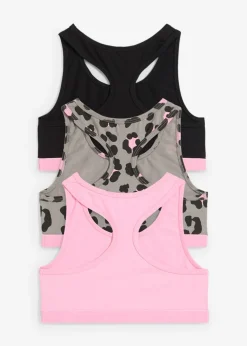Bustier con algodón orgánico suave (3 unidades)