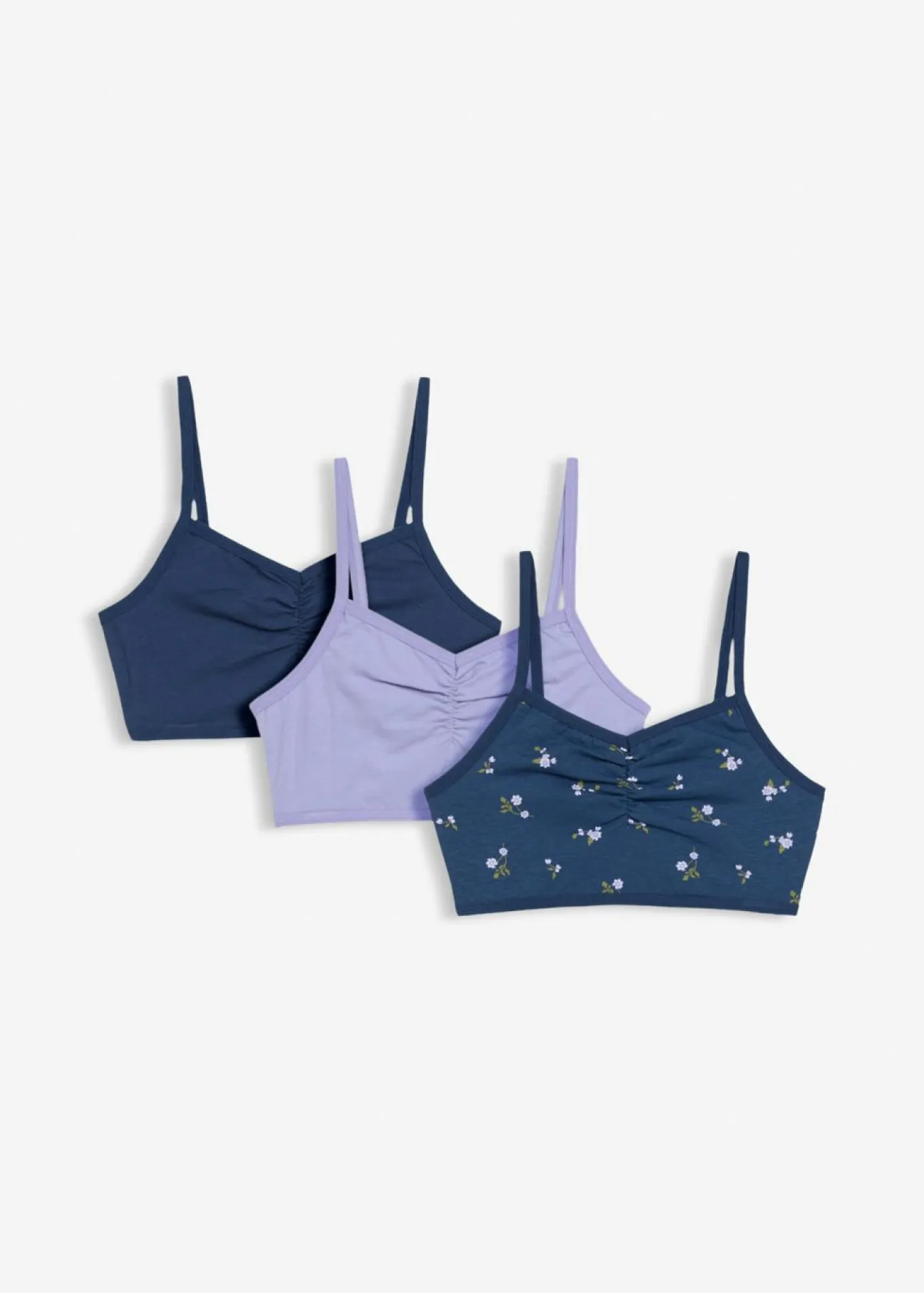 Bustier con algodón orgánico suave (3 unidades)