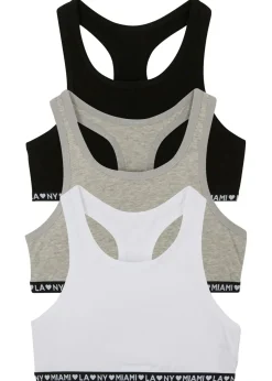 Bustier con algodón suave (3 unidades)