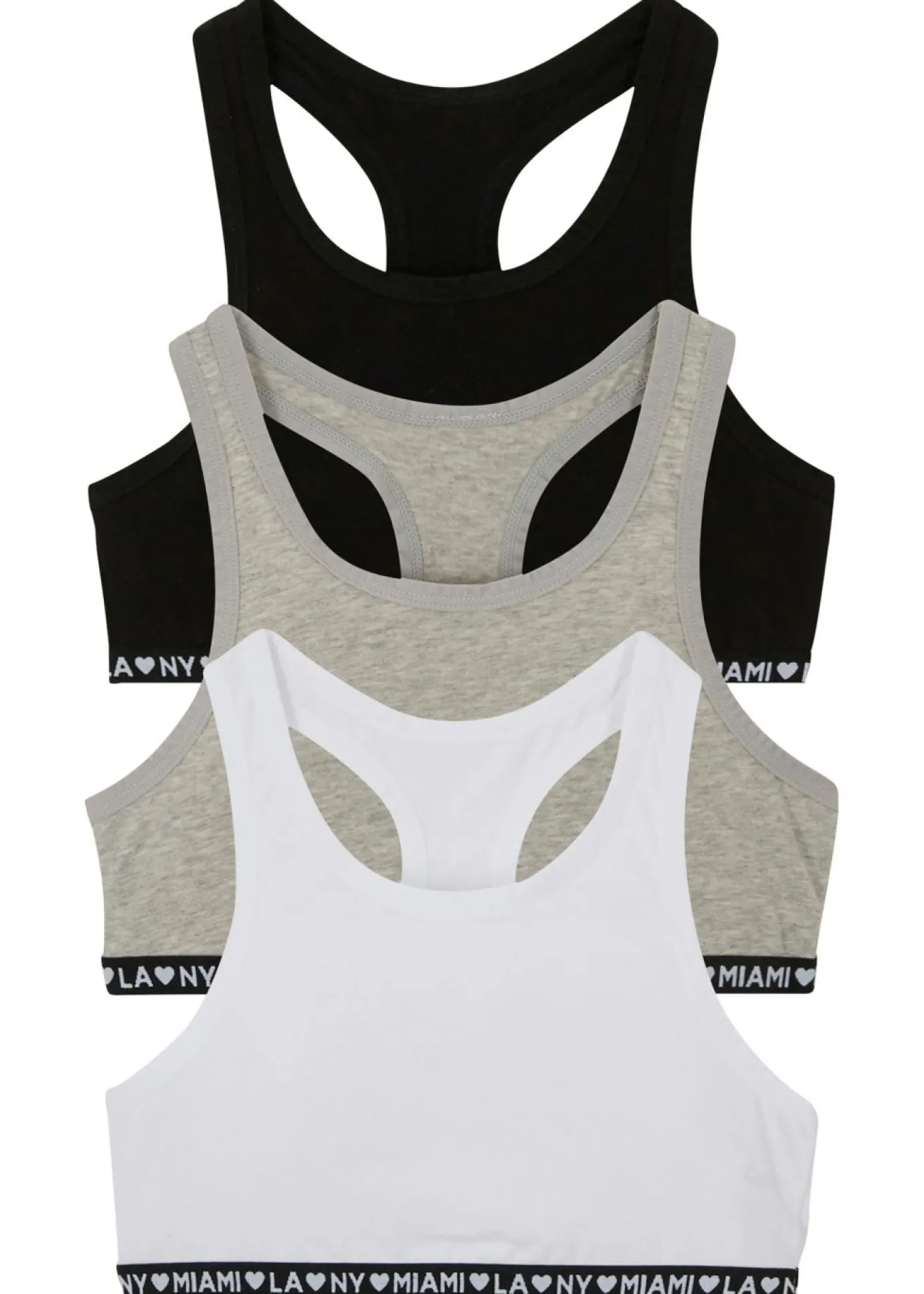 Bustier con algodón suave (3 unidades)