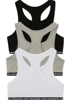 Bustier con algodón suave (3 unidades)