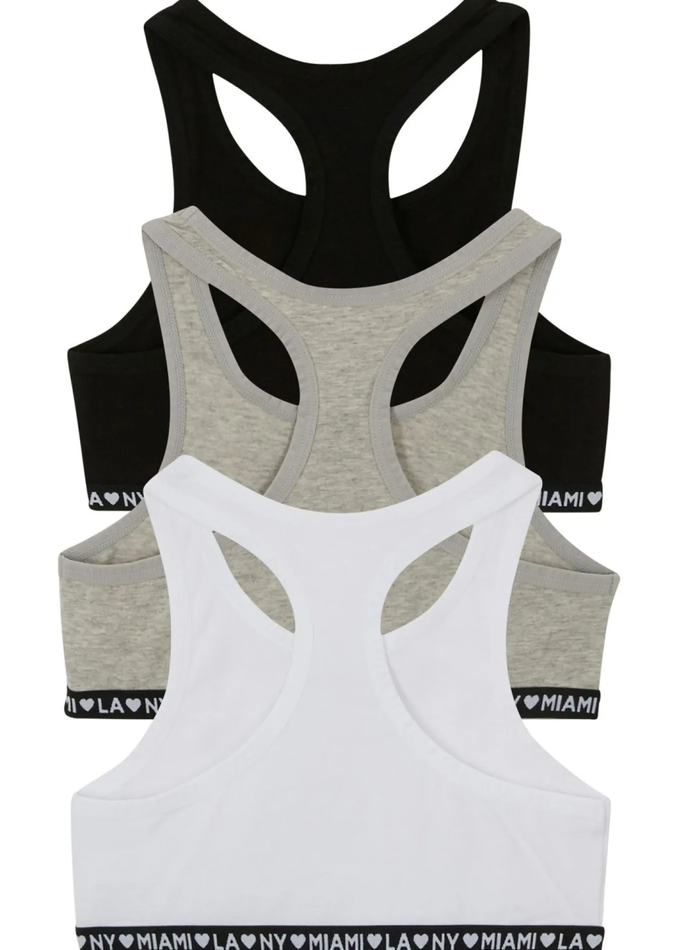 Bustier con algodón suave (3 unidades)