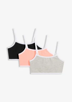 Bustier con algodón suave (3 unidades)