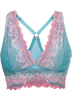 Bustier con encaje delicado con degradado cromático
