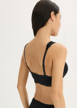 Bustier de algodón orgánico y encaje (2 unidades)