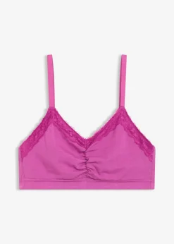 Bustier de algodón orgánico y encaje