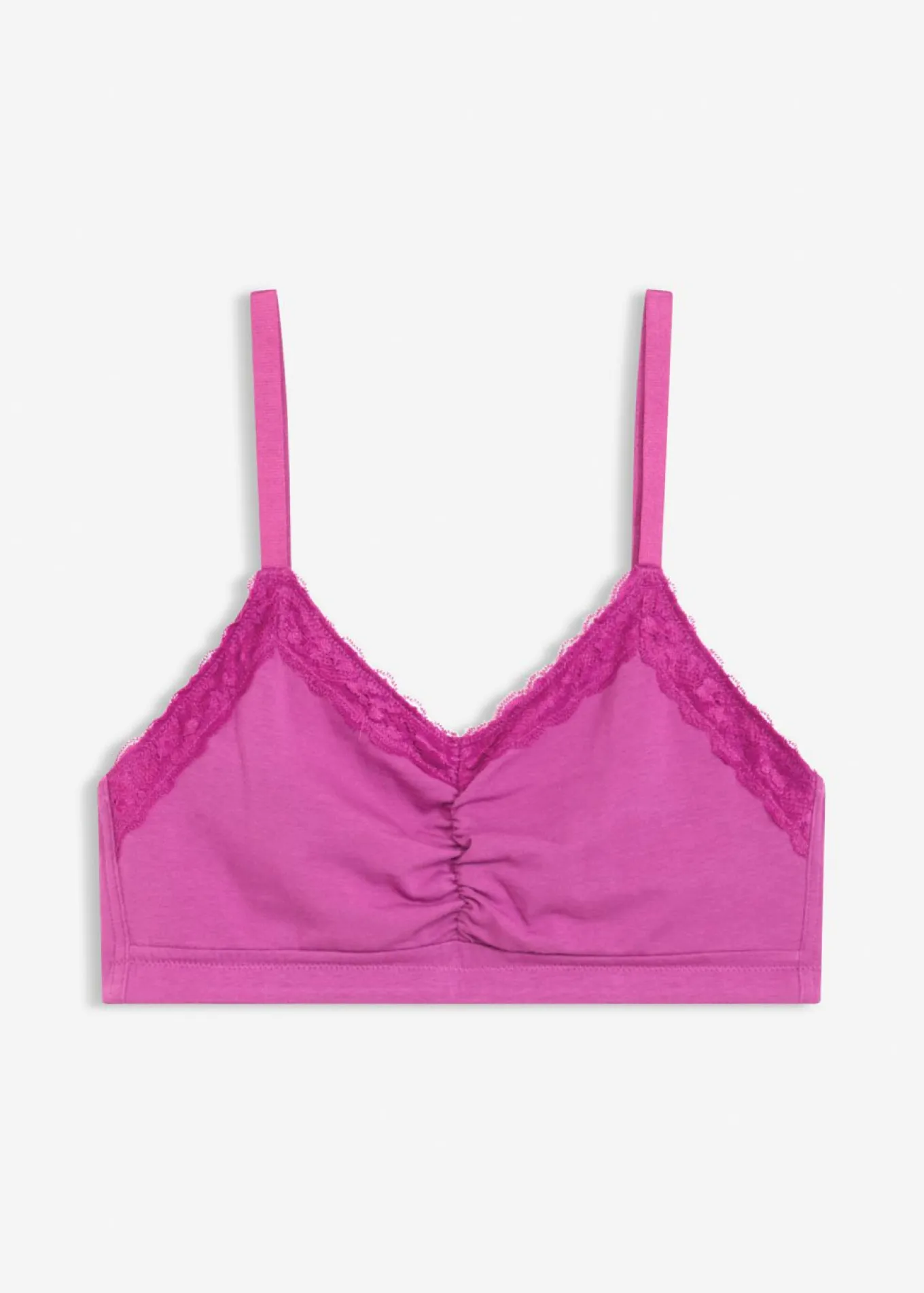 Bustier de algodón orgánico y encaje