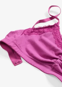 Bustier de algodón orgánico y encaje