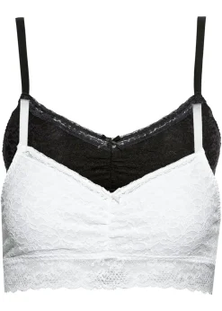 Bustier de encaje suave (2 unidades)