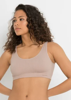 Bustier Feel Comfort acanalado y sin costuras (2 unidades)