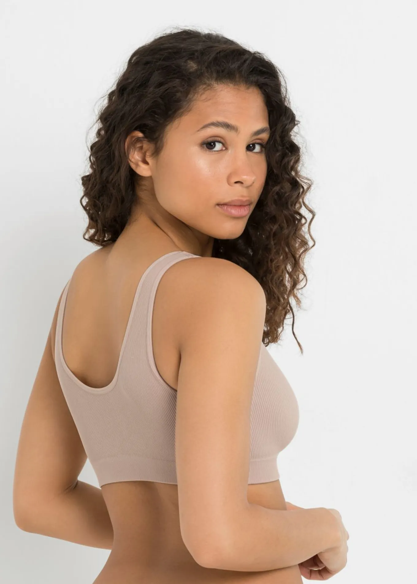 Bustier Feel Comfort acanalado y sin costuras (2 unidades)