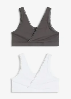 Bustier reversible de algodón orgánico suave (2 unidades)