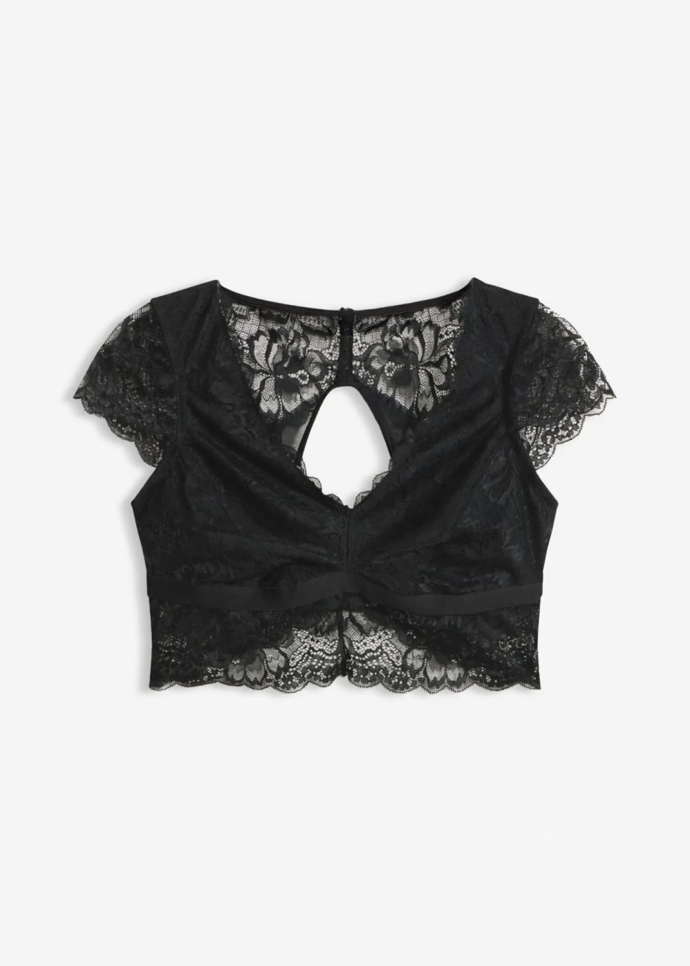 Bustier sin aros con encaje de flores