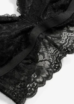 Bustier sin aros con encaje de flores