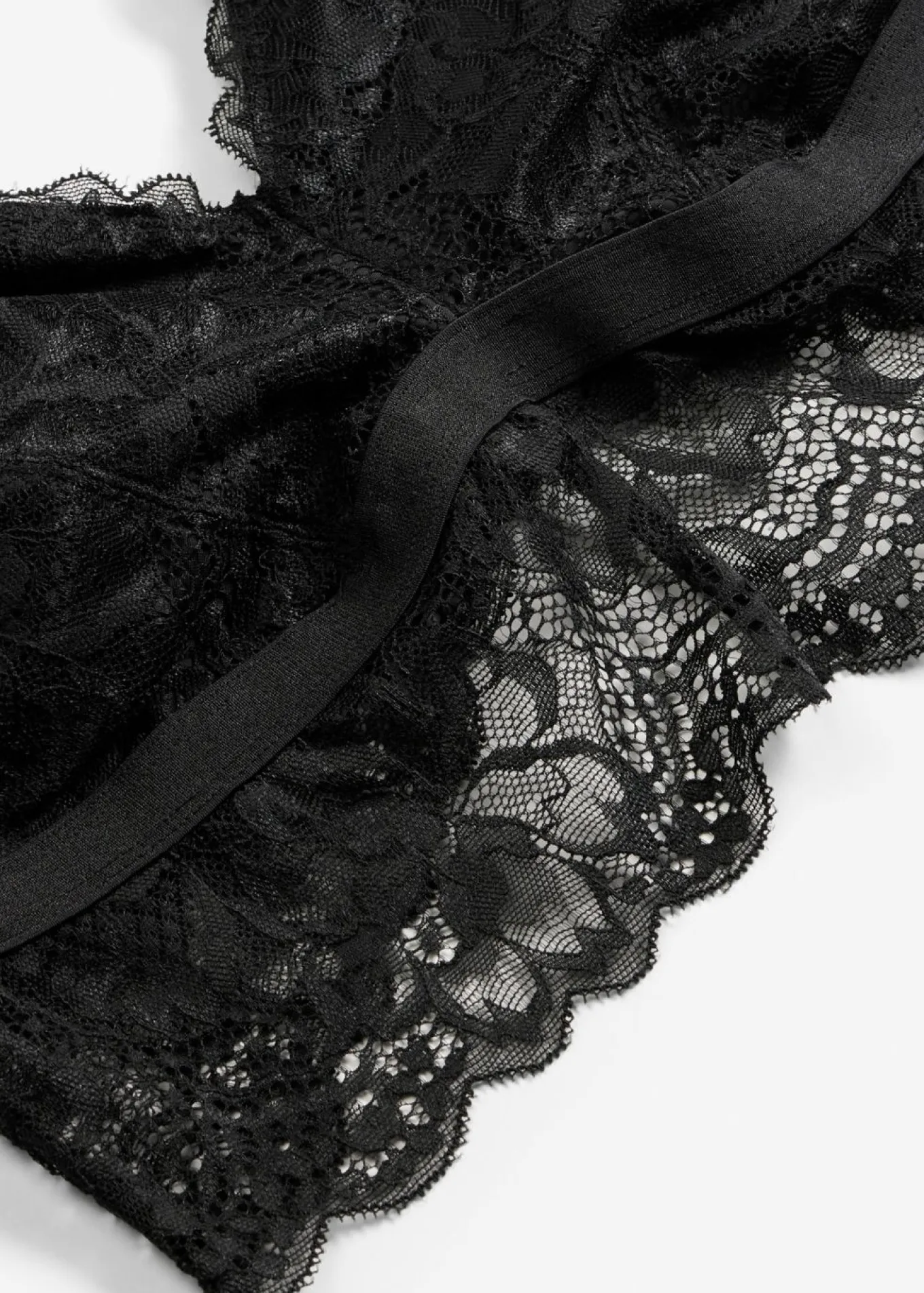 Bustier sin aros con encaje de flores