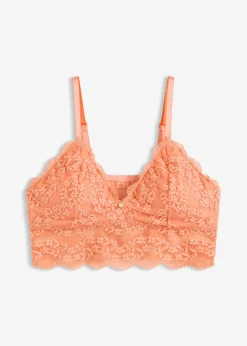 Bustier sin aros con encaje de flores