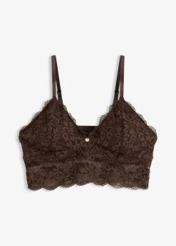 Bustier sin aros con encaje de flores
