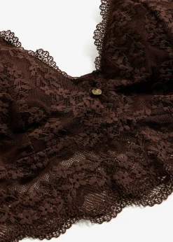 Bustier sin aros con encaje de flores