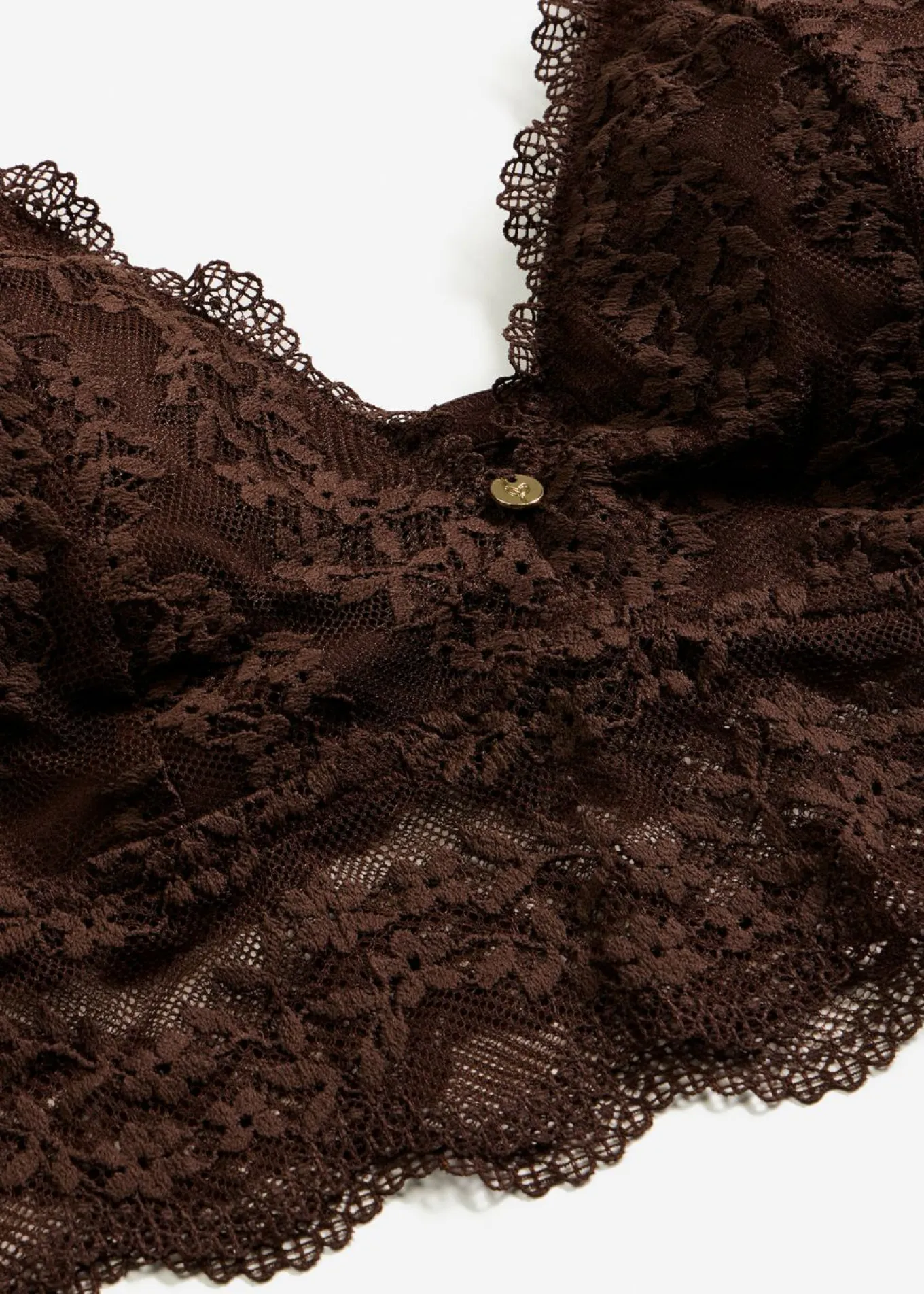Bustier sin aros con encaje de flores