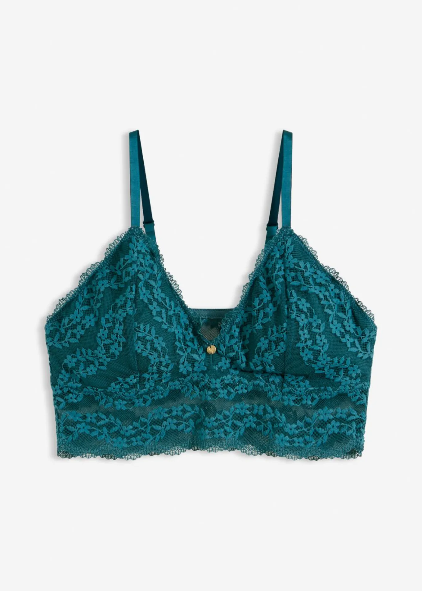 Bustier sin aros con encaje de flores
