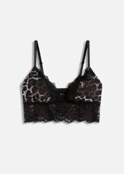 Bustier triangular con encaje