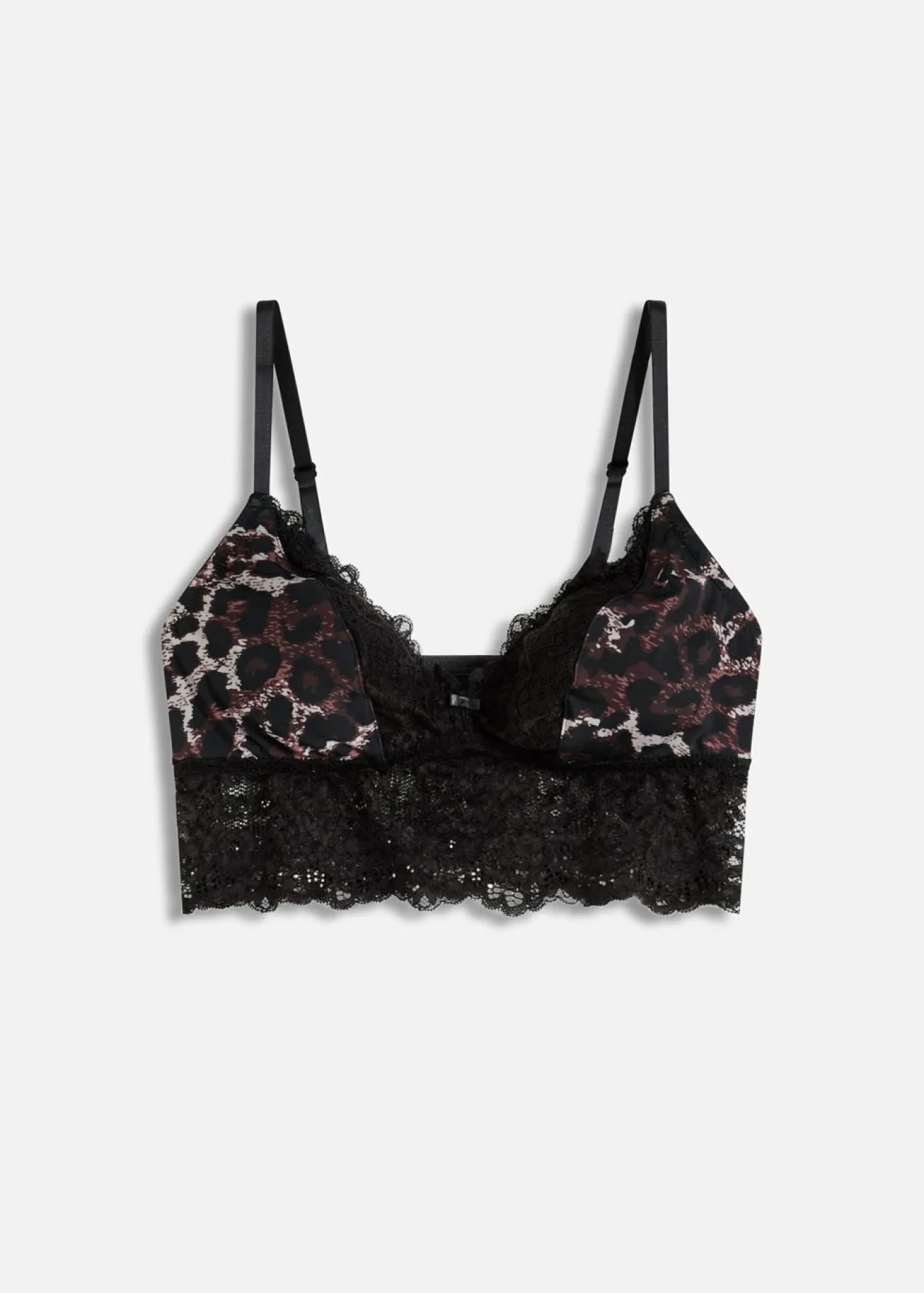 Bustier triangular con encaje