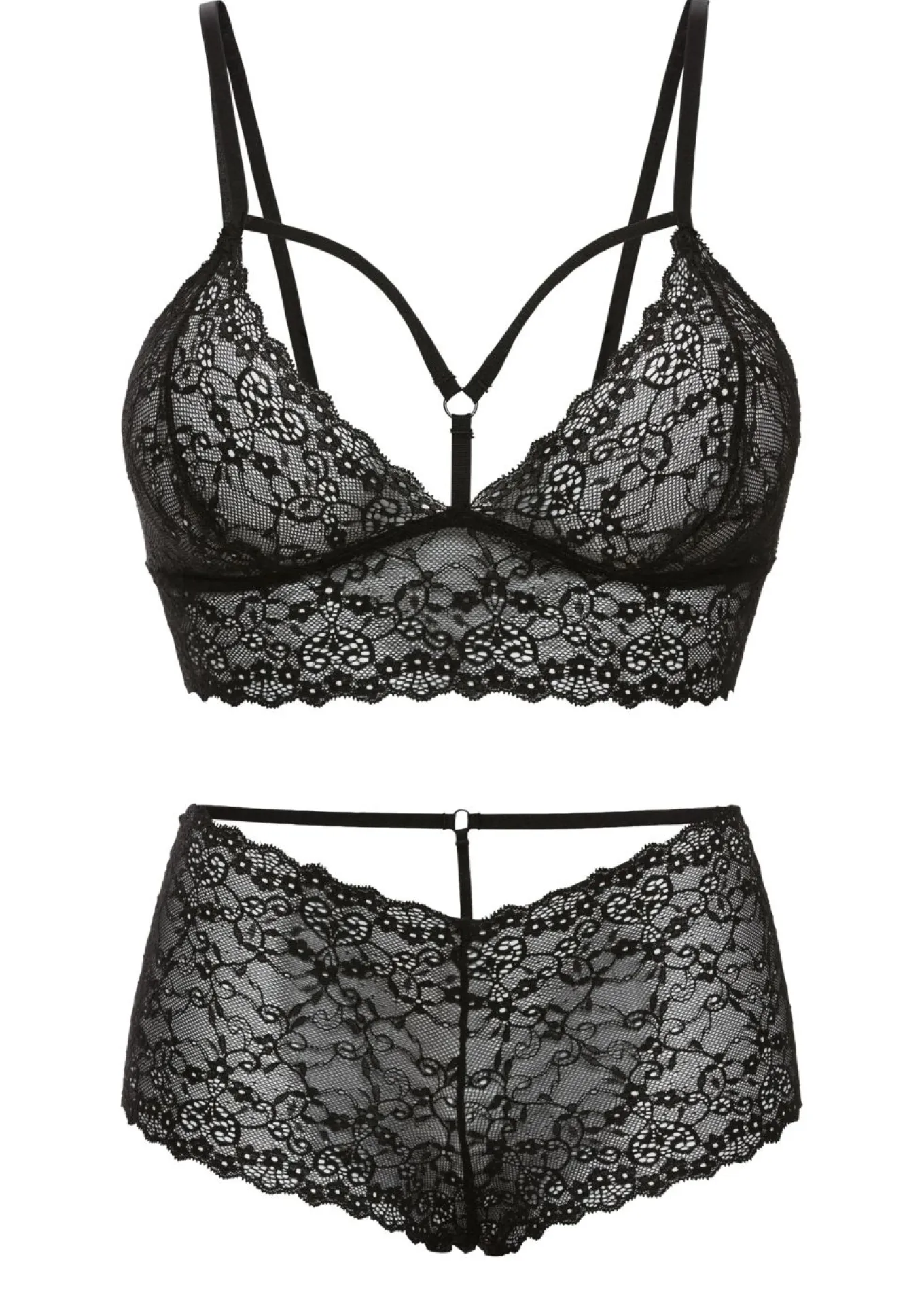 Bustier+braguita abierta (2 piezas)