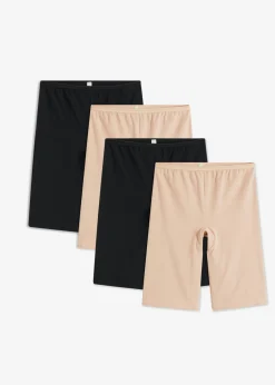 Bóxers largos con algodón orgánico para mujeres (4 unidades)