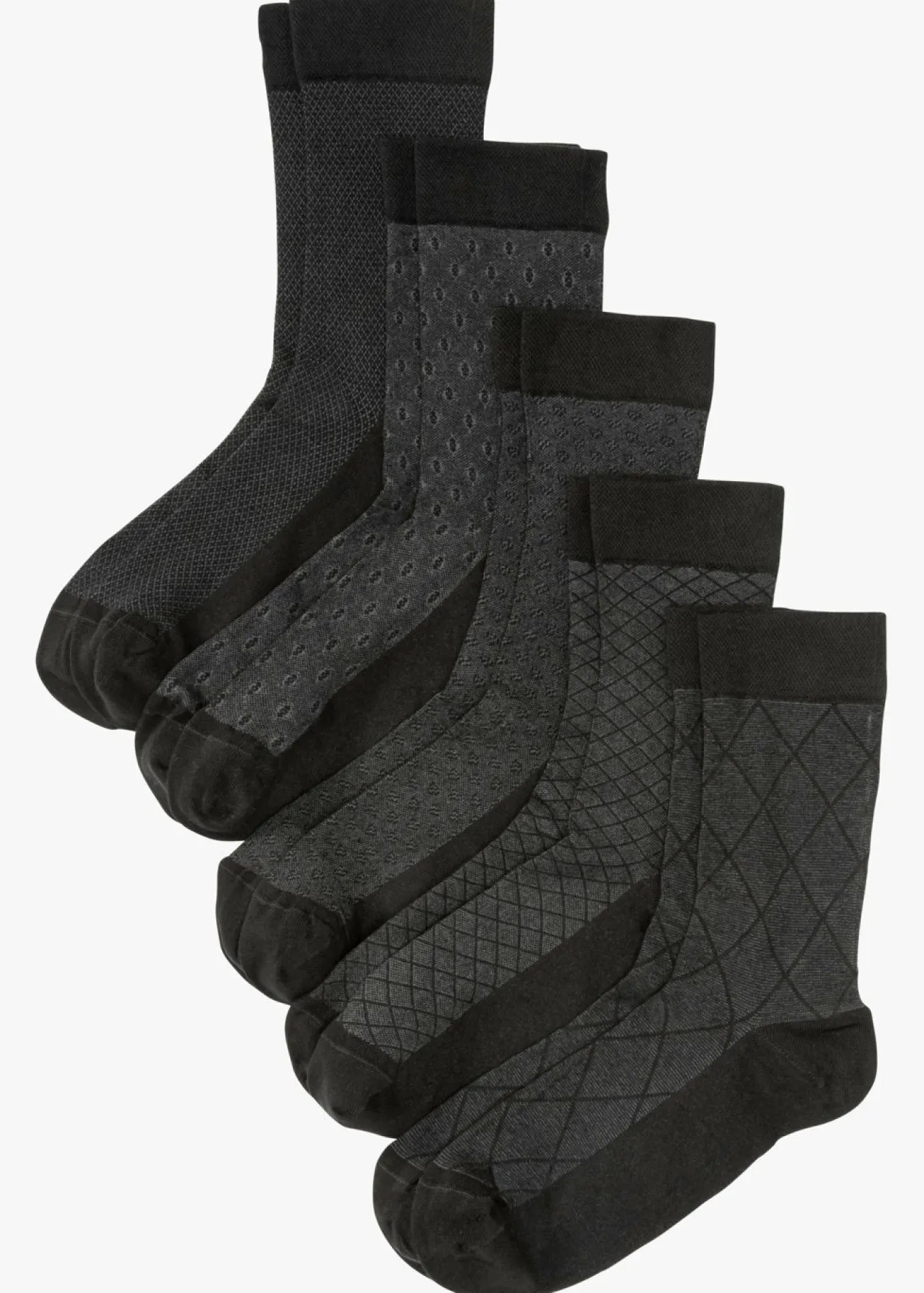 Calcetines con dobladillo antipresión (5 pares)