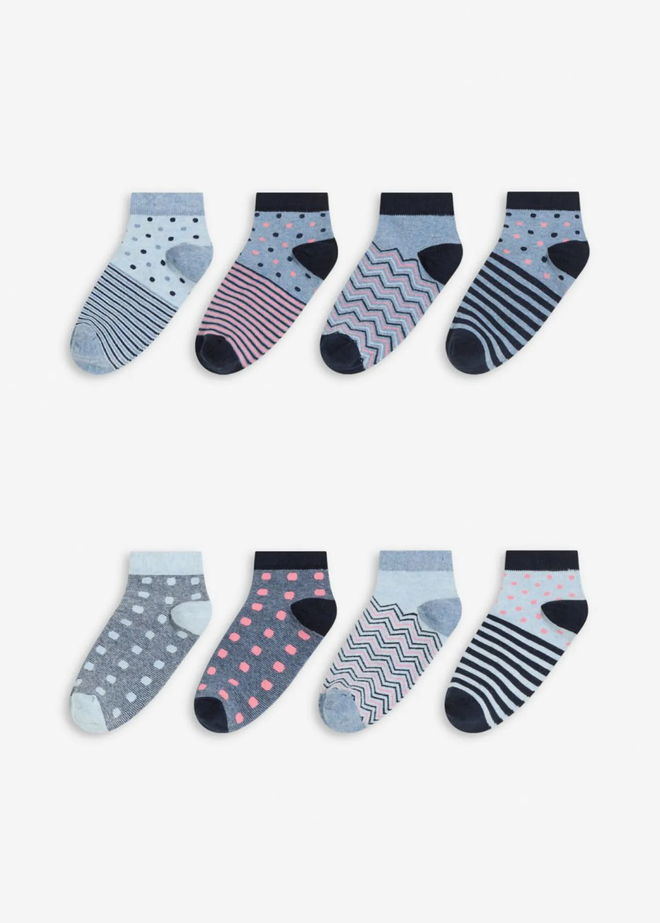 Calcetines cortos con algodón orgánico (8 pares)