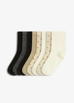 Calcetines cortos con lúrex y algodón orgánico (8 pares)