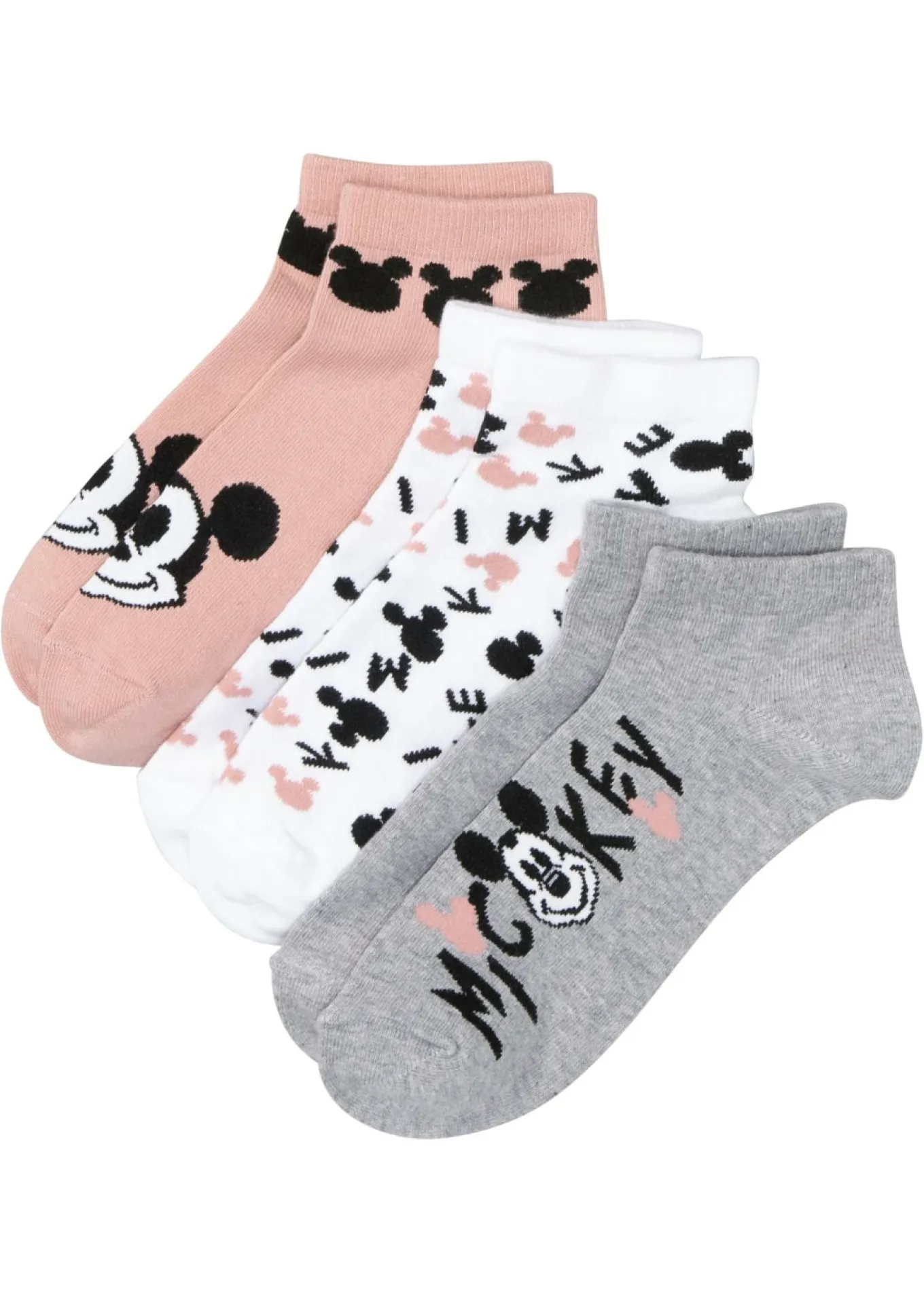 Calcetines cortos de Mickey Mouse (3 pares)