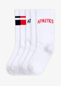 Calcetines deportivos con rizo interior (5 pares)