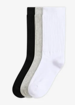 Calcetines deportivos con algodón orgánico (3 pares)